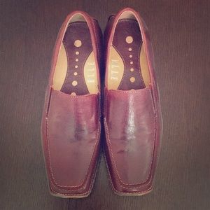 Burgundy loafers